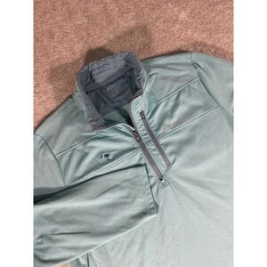 Vineyard Vines Aqua Zip-Up Sweater